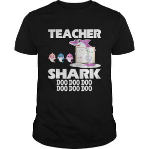 Awesome Teacher Shark Doo Doo Doo Cute Gift For Teacher Shirt